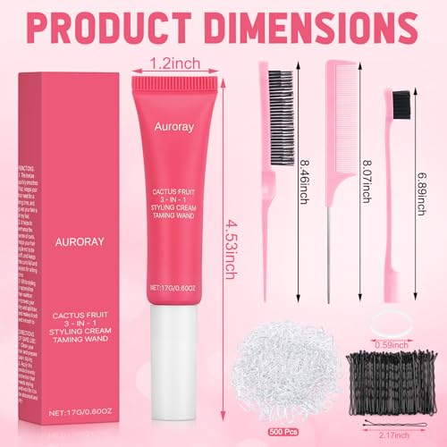 Auroray 3-in-1 Hair Styling Cream & Flyaway Stick Set