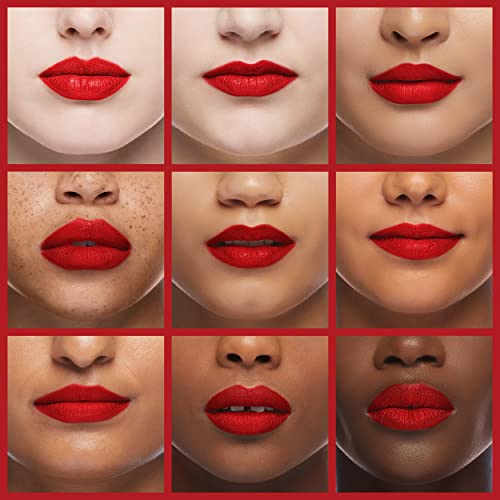 COVERGIRL Exhibitionist Cream Lipstick in Real Red - Long Lasting & Hydrating