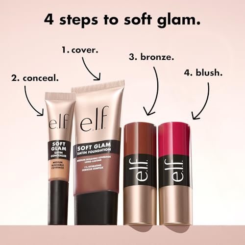 e.l.f. Soft Glam Cream Blush Stick Pink On It - Buildable Natural Flush, 0.31 oz