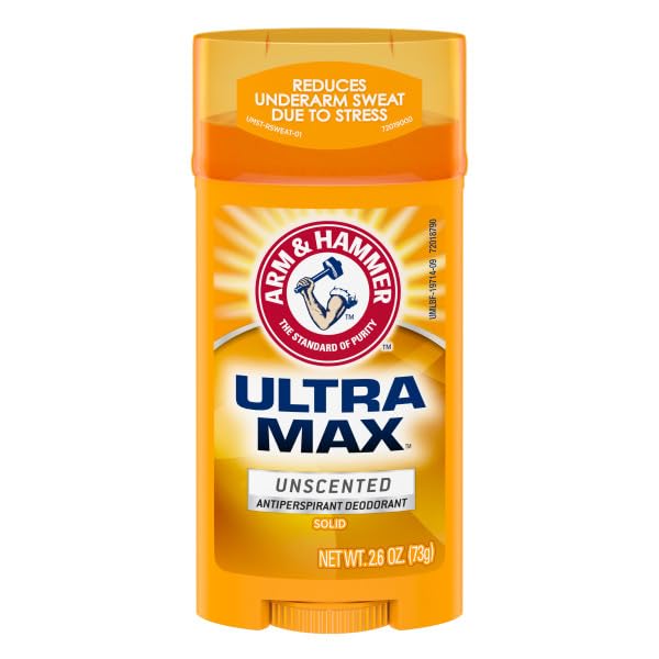 ARM & HAMMER ULTRAMAX Unscented Anti-Perspirant Deodorant 2.6 oz Pack of 5