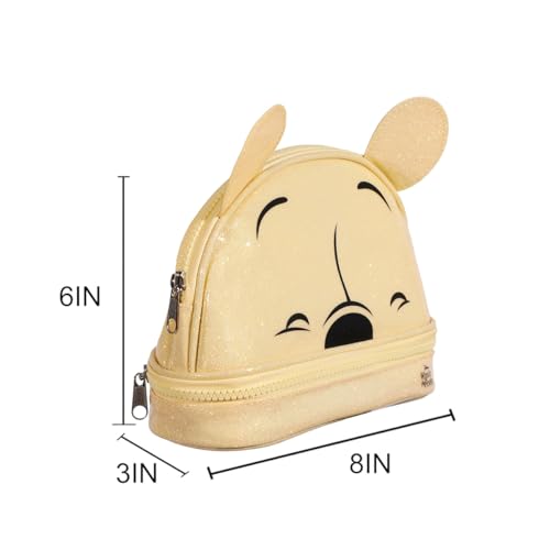 Winnie the Pooh Glitter Cosmetic Pouch with 3D Ears