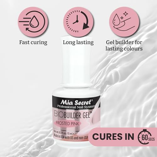 Mia Secret Frosted Pink BioBuilder Gel - Nail Extension Structuring Gel
