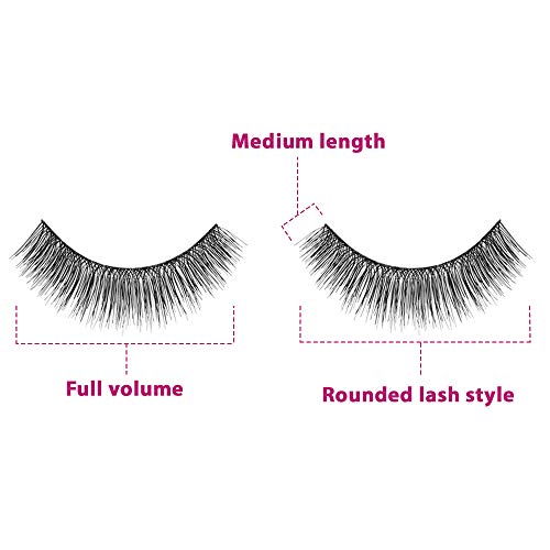 Ardell Double Up 208 False Eyelashes - Dramatic Volume, Black, 4 Pack