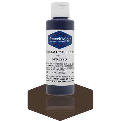 Americolor Espresso Soft Gel Food Color - 4.5oz Bottle