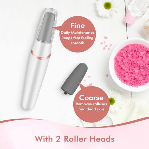Electric Foot File & Callus Remover - Rechargeable Pedicure Tool
