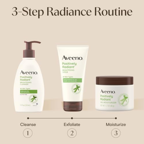 Aveeno Positively Radiant Brightening Gel Facial Moisturizer, 1.7 oz