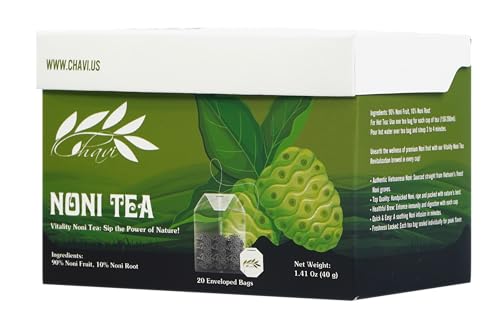 CHAVI Noni Tea - Premium Quality Herbal Infusion, 20 Tea Bags