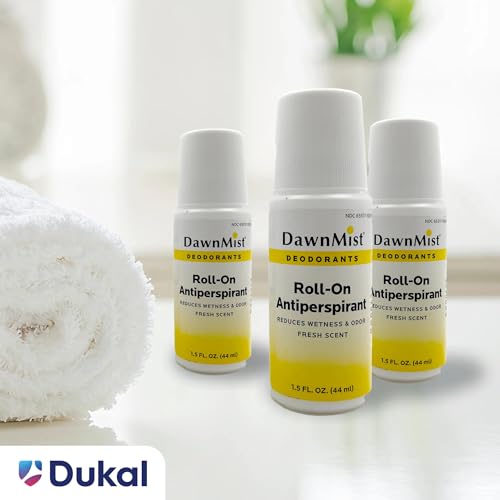 DawnMist Roll-On Antiperspirant & Deodorant, Fresh Scent, 1.5oz (Pack of 12)