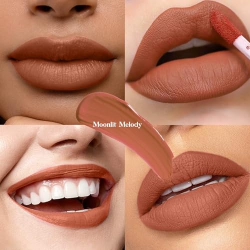 Orange Liquid Matte Lipstick - Long Lasting Color Stay, Non-Sticky - Moonlit Melody by ilembane