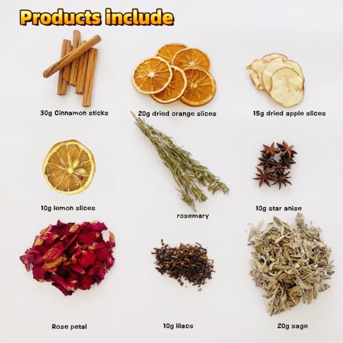 Pextian Simmering Potpourri - Dried Orange, Apple, Cinnamon & Cloves