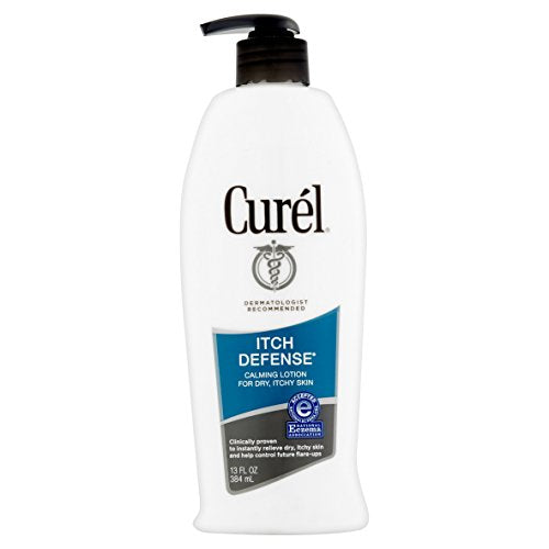 Curel Itch Defense Lotion - Fragrance-Free, Gentle for Sensitive Skin, 13 oz