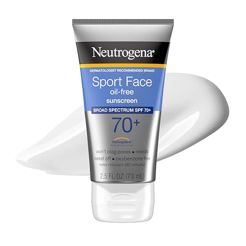 Neutrogena Sport Face Sunscreen Lotion SPF 70+, 2.5 fl. oz - Water-Resistant UVA/UVB Protection