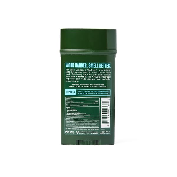 Duke Cannon Anti-Perspirant Deodorant, Superior - Fresh Water &