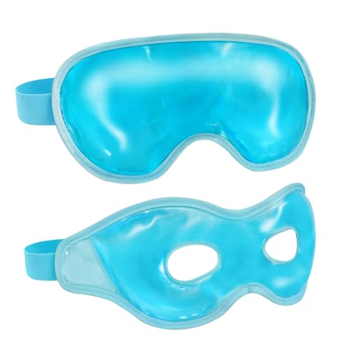 Chillojos Blue Reusable Gel Cold Eye Mask for Puffy Eyes & Dark Circles - Post-Surgery & Migraine Relief