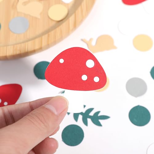 200pcs Mushroom Confetti for Woodland Party Decor