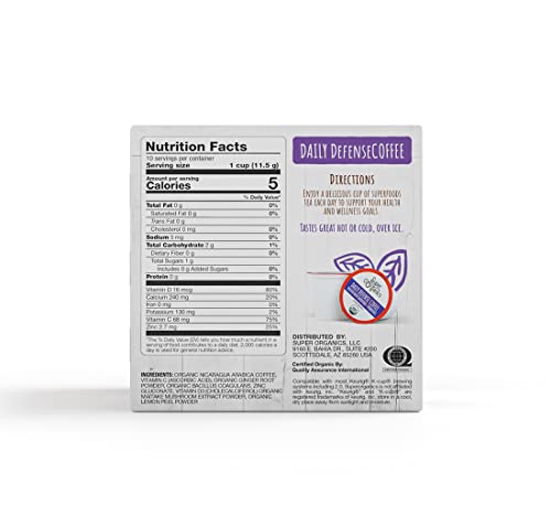 Organic Dark Roast Coffee Pods with Probiotics - 10ct K-Cups