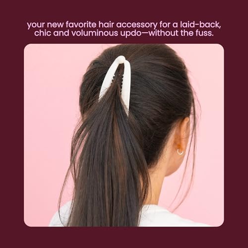 Cobana Banana Clip ? Large 6'' Volumizing Hair Clip for Medium to Thick Hair ? Secure Hold, No Crease, No Breakage ? Hair Accessories for Women, Set of 2 (Black and Brown)