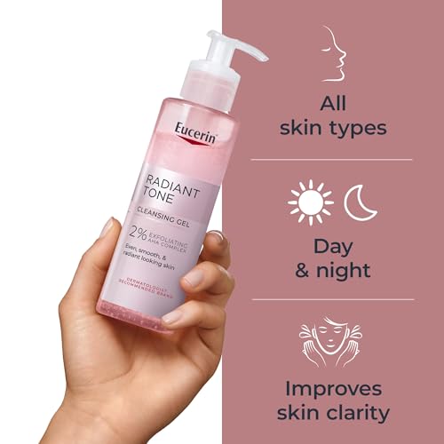 Eucerin Radiant Tone Exfoliating Face Cleanser Gel with AHA