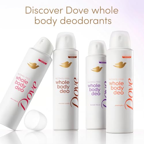 Dove Lavender Bloom Alcohol-Free Whole Body Deodorant Spray, 4 oz