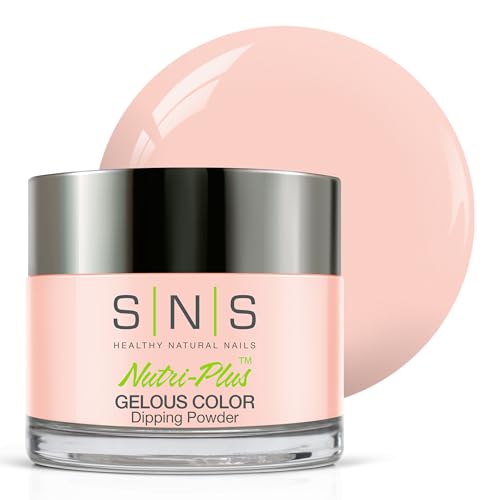 SNS Nail Dip Powder Dry Ice - Natural Nude Summer Gelous Color for Long-Lasting Nails