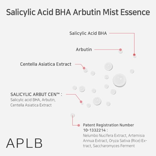APLB Salicylic Acid BHA Arbutin Mist Essence for Acne and Pore Care