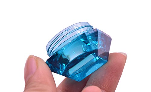 60 Pack Diamond Plastic Jars - 5g Refillable Cosmetic Containers