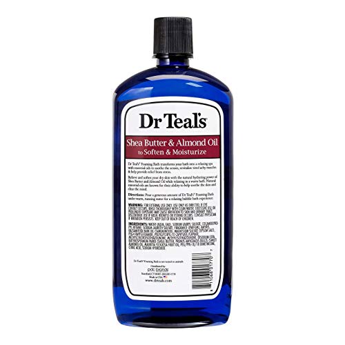Dr. Teal's Foaming Bath Gift Set with Shea Butter & Melatonin,Stress Relief, 2x34oz