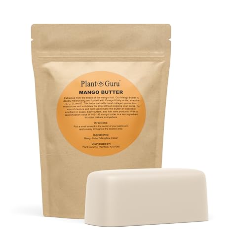 Plant Guru Raw Mango Butter - 1 lb. Natural Body & Hair Moisturizer