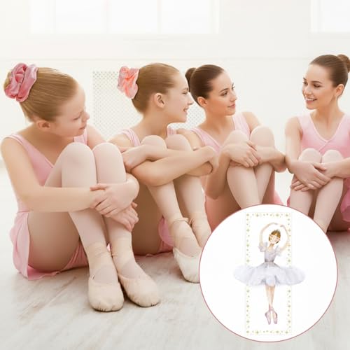 Ballet Hair Accessories Set - 48 Pink Velvet Scrunchies & Thank You Cards for Ballet Parties