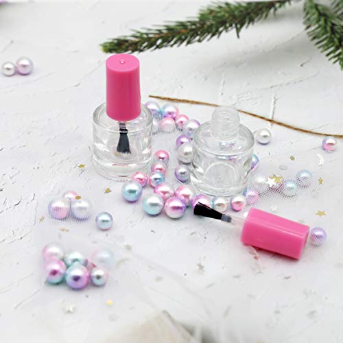 GTHER 8ML Empty Nail Polish Bottles with Brush, Funnel & Mixing Balls (20PCS)