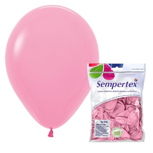 Sempertex 11-Inch Bubble Gum Pink Balloons - 25 Pack Latex Party Balloons for Celebrations
