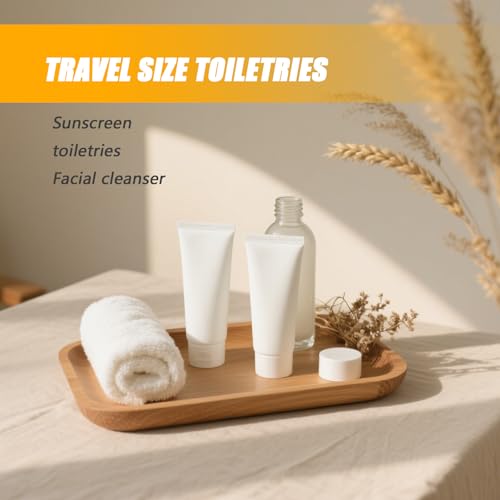 30ml Refillable Cosmetic Squeeze Tube Bottles - 24 Pack with Flip Cap