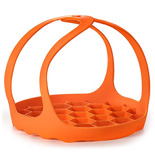 SiCheer Silicone Pressure Cooker Sling for 3 Qt Cookers - Multi-Functional Trivet & Egg Rack