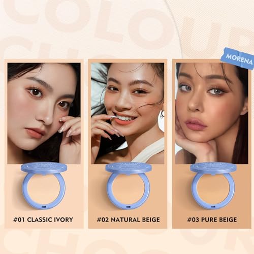 ONMYLOVIN Ivory Oil Control Pressed Powder 1.21oz Matte Long Lasting Face Makeup