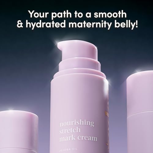 Evereden Nourishing Stretch Mark Cream (4 fl.oz): Clean & Vegan Cream for Pregnancy and Postpartum | Pregnancy Stretch Mark Prevention | Rich in Vitamins & Minerals | Valentine Gifts for Women