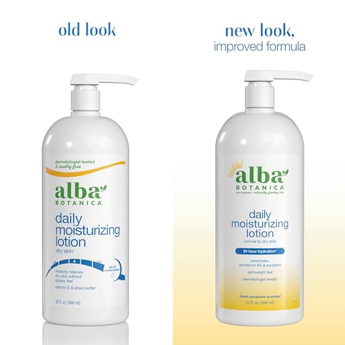 Alba Botanica Daily Moisturizing Body Lotion with Shea Butter, 32 Oz