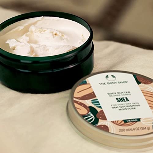 The Body Shop Shea Body Butter — 96H Nourishing Moisturizer for Dry Skin, 1.69 oz
