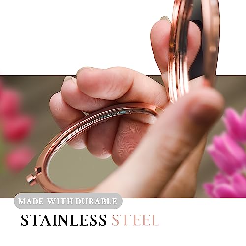 Rose Gold Compact Mirror for Mother of the Bride & Groom - Sentimental Gift from Daughter or Son