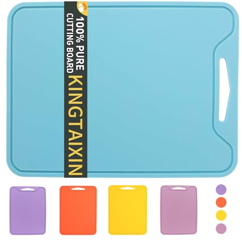 Flexible Silicone Cutting Board - BPA Free, Dishwasher Safe, 11.8"x8.6"