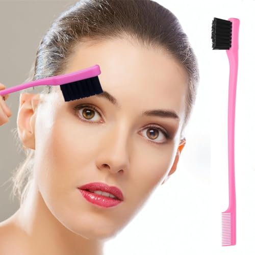 Luumxai Pink 6-Piece Boar Bristle Hair Styling Brush Set for Women & Girls