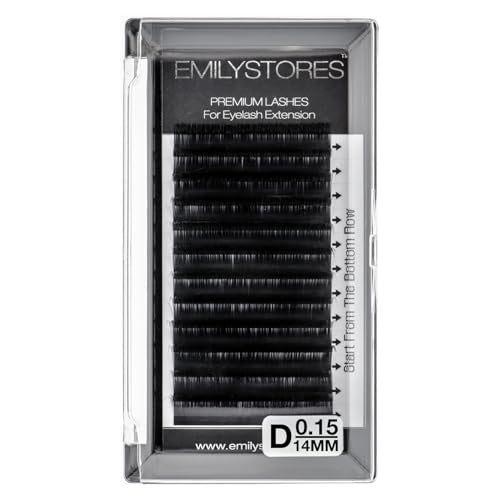D Curl 0.15mm Thickness Eyelash Extensions - 14mm Length