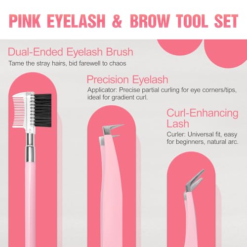 Eyebrow Kit, 17 in 1 Tweezers for Women Facial Hair, Hair Scissors with Comb, Eyebrow Trimmer, Brow Brushes, Hair Tools Travel Bag, Professional Grooming Tweezer Set