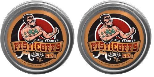Grave Before Shave Fisticuffs Mustache Wax - Strong Hold, 2-Pack