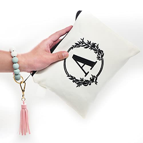 Personalized Embroidered Cosmetic Bag for Women - Gift for Bridesmaids, Mom, Friends