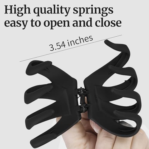 5-Pack Jumbo Hair Clips for Thick & Medium Hair - Strong Hold