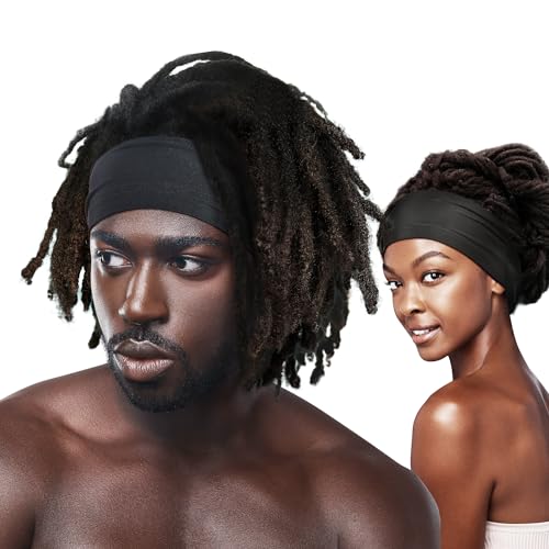 Red by Kiss Dreadlock Band - Premium Silky Spandex, Extra-Wide Hair Protection