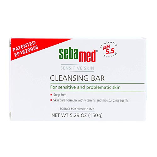 SEBAMED Cleansing Bar 150g - Soap-Free Hydrating Cleanser for Sensitive Skin