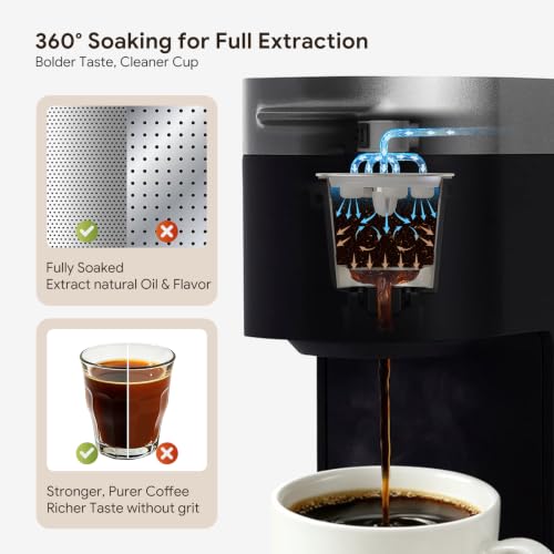 HAILASRE 2-Pack Stainless Steel Reusable K Cups for Keurig Supreme & Plus