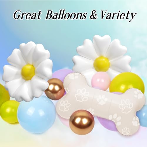 161pcs Pastel Dog Paw Balloon Arch Kit for Baby Showers & Parties