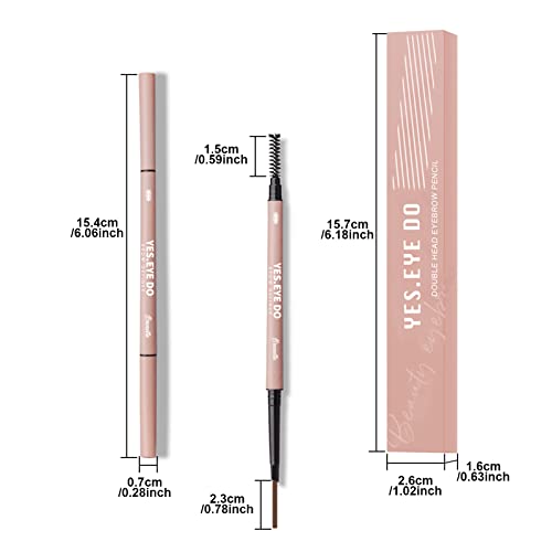 YES.EYE DO Light Grey Eyebrow Pencil for Mature Brows - Waterproof Formula